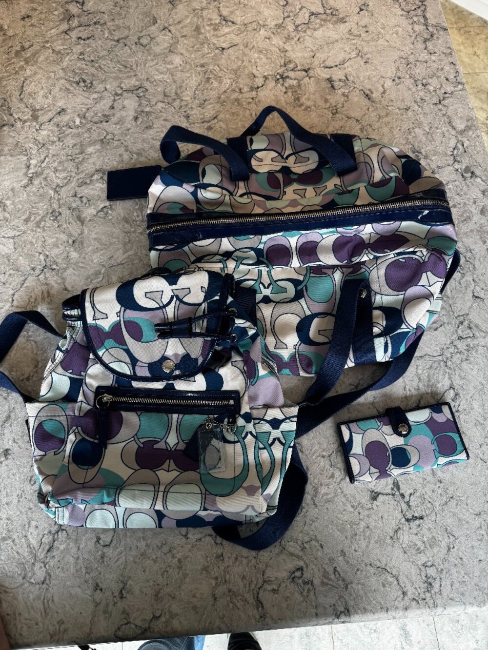 RARE Coach 3-Piece Travel Set (Duffle, Backpack, & Wallet)